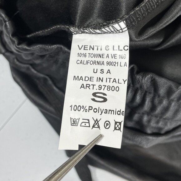 Oriana Lifestyle Jogger Womens Size Small Black‎ Polyamide Black Faux Leather - Picture 5 of 11